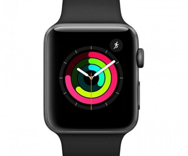 Apple Watch Series 3 38mm GPS Space gray Aluminum Gray Sport Band (MTF02) б/у